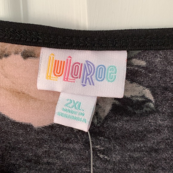 Lula Roe Rose Patterned Shirt - Picture 2 of 4